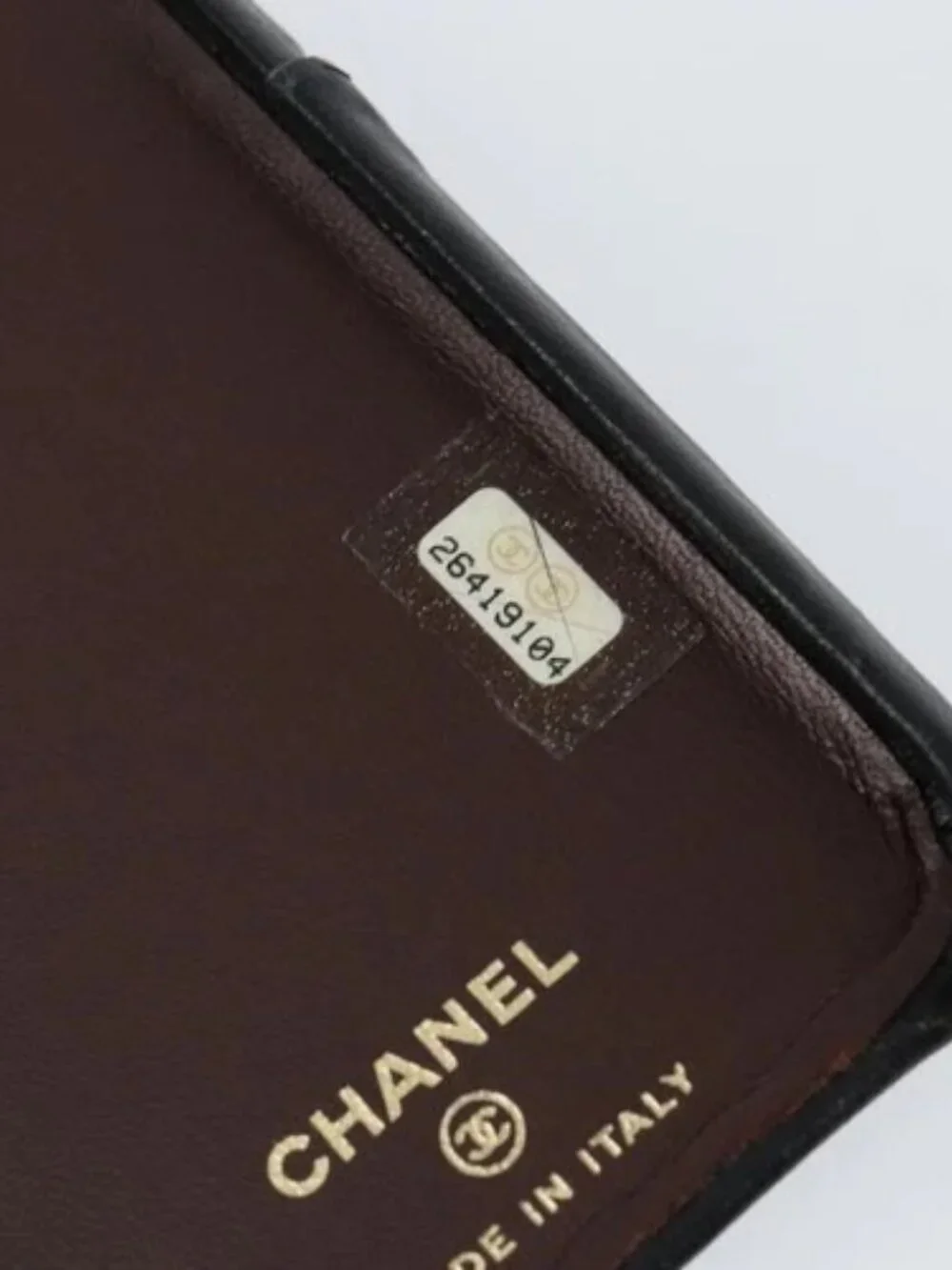 CHANEL Matelasse iPhone Case Lamb Skin Black CC Auth 145550